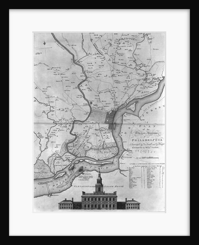 Map of the city and environs of Philadelphia by William Faden
