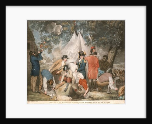 Founding of the settlement of Port-Jackson at Botany Bay in New South Wales by T. Gosse