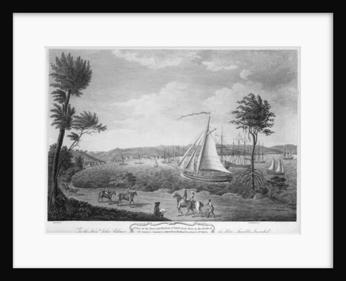 A view of the town and harbour of Montego Bay, in the parish of St James, Jamaica, taken from the road leading to St Anns by unknown