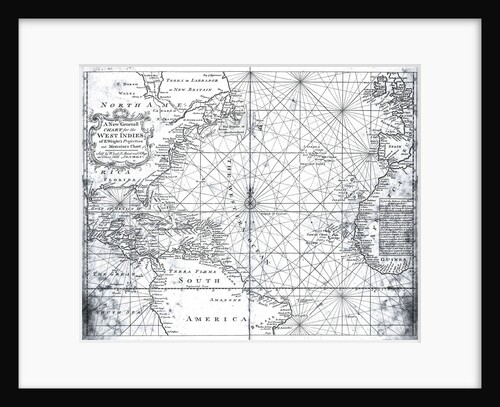 Map of the North Atlantic by Mount and Page by Mount