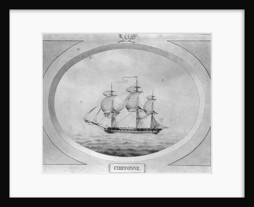 'Chiffonne', the ship Charles Adam took from the French at the Seychelles Islands by John Shertcliffe
