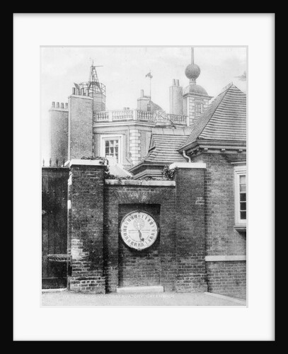 Positive copper plate of the Royal Observatory, Greenwich, seen from the east by Lacey