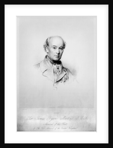 Sir Thomas Byam Martin, G.C.B. Admiral of the Fleet, 1849 by George Richmond