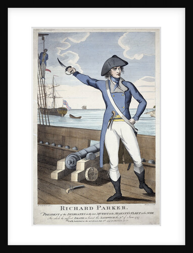 Richard Parker, President of the delegates in the mutiny at the Nore by William Chamberlain
