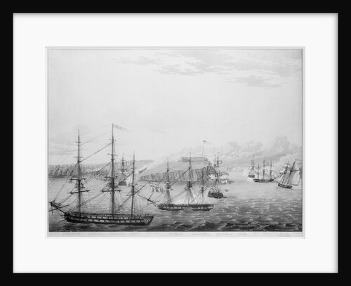 Attack on Fort Oswego, Lake Ontario, 6 May 1814 by Robert Havell