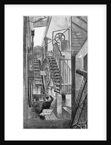 Reading the chronograph at Royal Observatory, Greenwich by Unknown