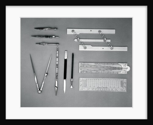 Drawing instrument set by Dollond