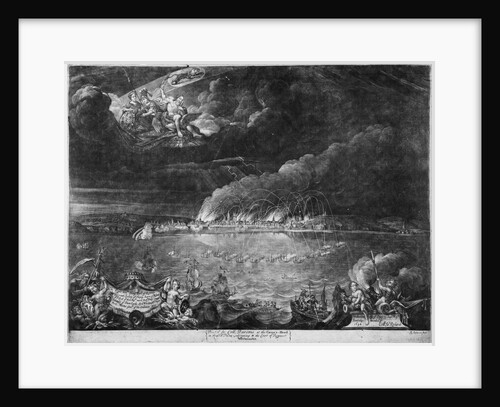 The bombardment of Dieppe, 1694 by R. Robinson