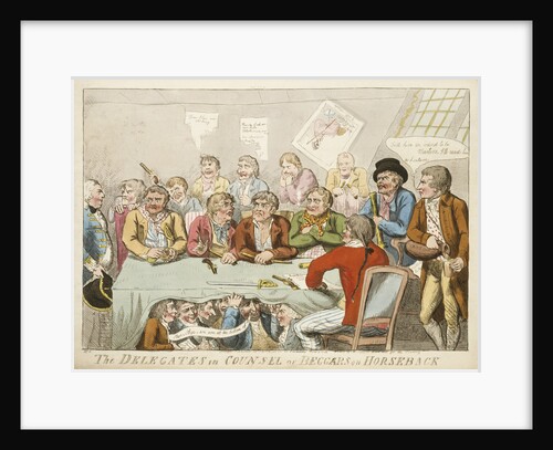 The delegates in council or beggars on horseback by Isaac Cruikshank
