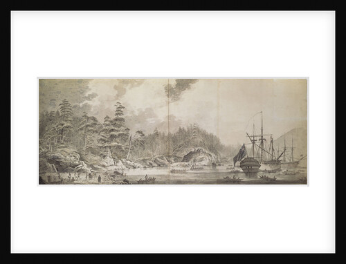 'Resolution' and 'Discovery' in Ship Cove, Nootka Sound by John Webber