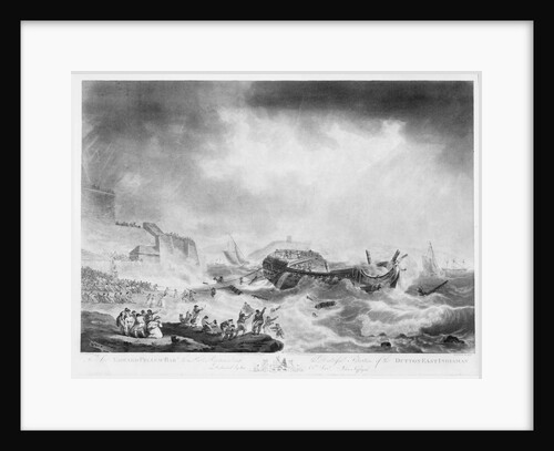 The distressful situation of the East Indiaman 'Dutton' by Robert Pollard