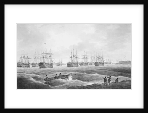 Dutch prizes in the Medway after the Battle of Camperdown, 1797 by J. Wells
