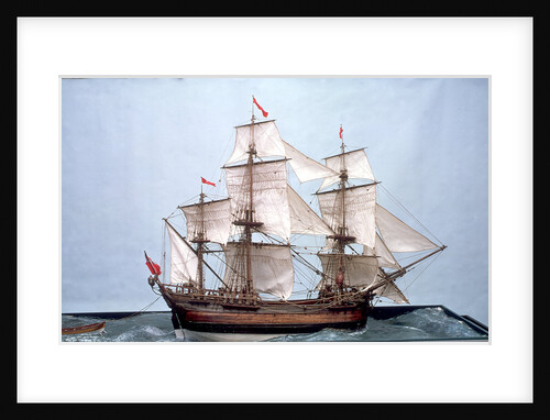 Merchant Ship - scenic mount by unknown
