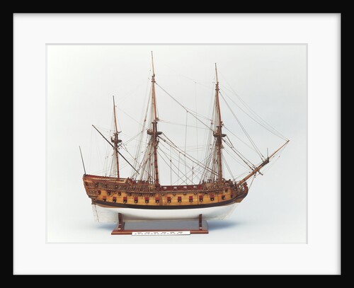 'Centurion' (1732), starboard broadside by Benjamin Slade