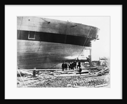 'Great Eastern' under construction at Blackwall, 1858 by Robert Howlett