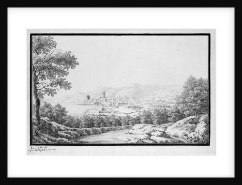 View of Bastia before the English controlled Corsica by unknown
