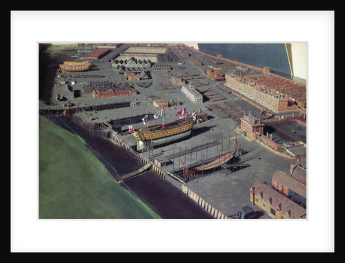 Topographic model, Royal Dockyard at Chatham by William Phillips