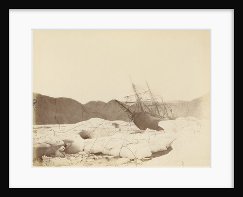 Rawlings Bay, 'Alert' onshore. View from under the bows at low water, August 1876. by unknown