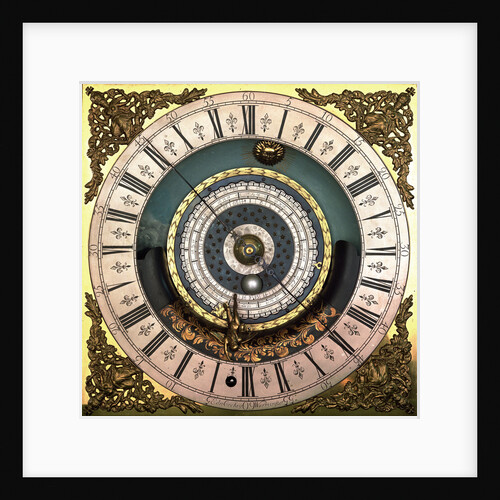 Astronomical longcase clock (detail) by Edward Cockey