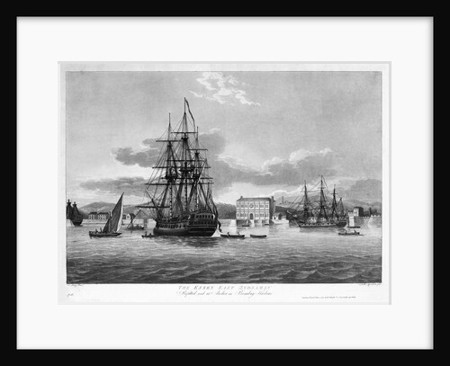 The Essex East Indiaman Refitted, and at Anchor in Bombay Harbour by Thomas Luny