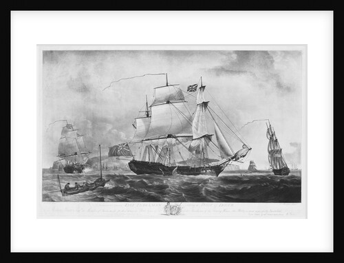 East Indiaman 'Dutton' (1781) taking a pilot off Dover by Robert Dodd