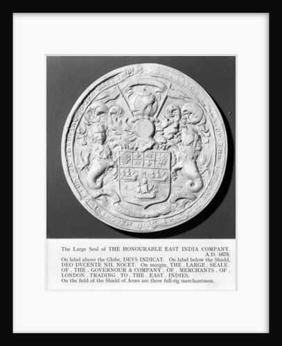 Seal of East India Company, 1675 by unknown