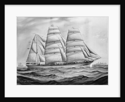 Sailing vessel 'Northbrook' at sea by C. Kensington