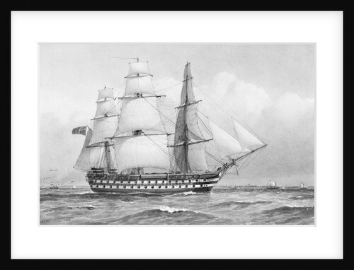 HMS 'Caesar' at Spithead, 1854 by William Frederick Mitchell