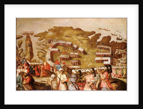 The Siege of Malta: Arrival of the Turkish Fleet, 20 May 1565 by Matteo Perez d'Aleccio