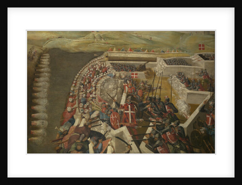 The Siege of Malta: Assault on the post of the Castilian knights, 21 August 1565 by Matteo Perez d'Aleccio