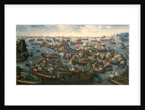 The Battle of Lepanto, 7 October 1571 by H. Letter