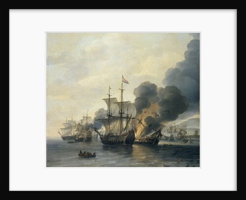 The Battle of Leghorn, 4 March 1653 by Willem Hermansz van Diest