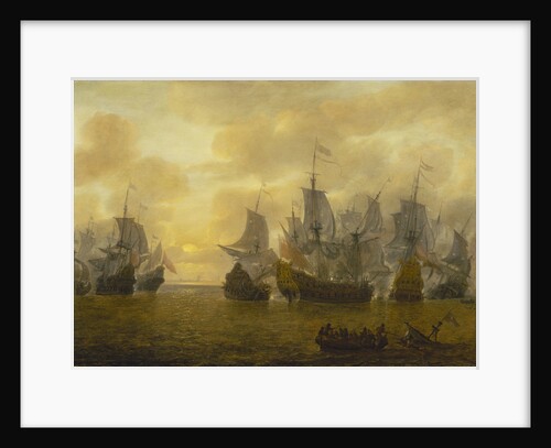An action of the Four Days' Battle, 1-4 June 1666 by Lieve Pietersz Verschuier