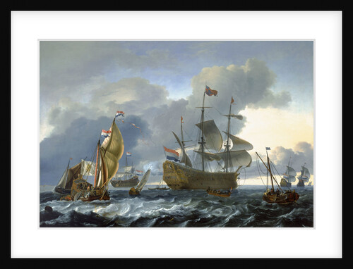 The Dutch attack on the Medway: 'Royal Charles' carried into Dutch waters by Ludolf Bakhuizen