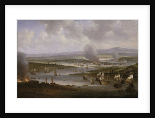 Dutch ships in the Medway, June 1667 by Willem Schellinks