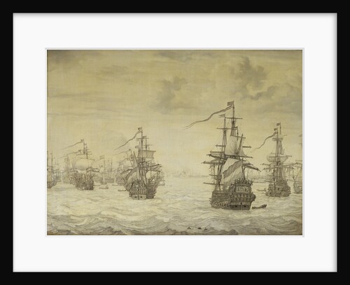Dutch attack on Harwich, July 1667 by Willem van de Velde the Elder