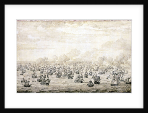 The first Battle of Schooneveld, 28 May 1673 by Willem van de Velde the Elder