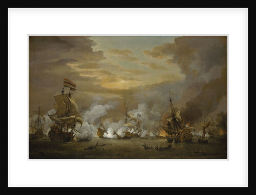 The Battle of the Texel, 11-21 August 1673 by Willem Van de Velde the Younger