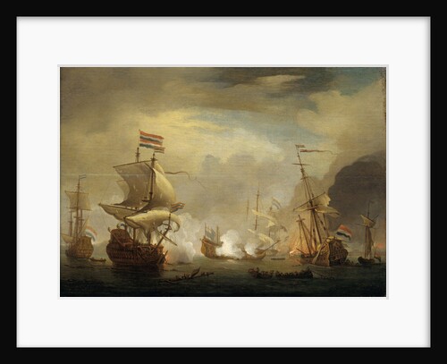 The Battle of the Texel, 11-21 August 1673 by Willem Van de Velde the Younger