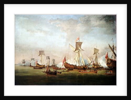 Departure of William of Orange and Princess Mary for Holland, 19 November 1677 by Willem Van de Velde the Younger