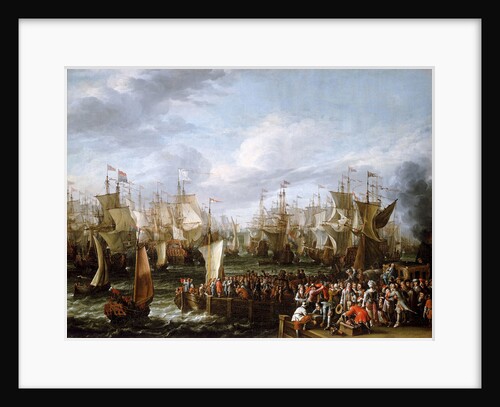 Departure of William III from Hellevoetsluis, 19 October 1688 by Abraham Storck