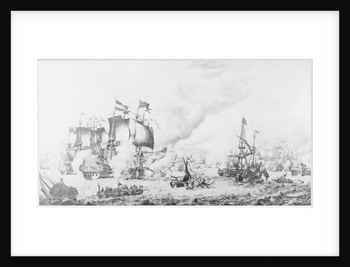 The Battle of Barfleur, 19 May 1692 by Adriaen van Salm