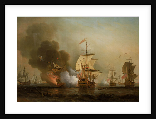 Action off Cartagena, 28 May 1708 by Samuel Scott
