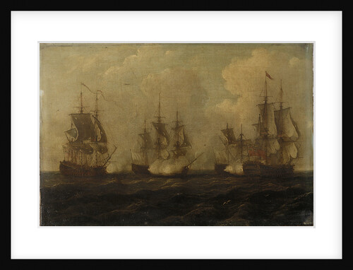 Action off Cape Francois, 21 October 1757 by John Cleveley