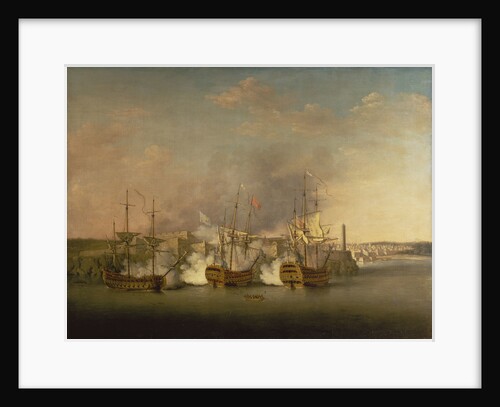Bombardment of Morro Castle, 1 July 1762 by Richard Paton