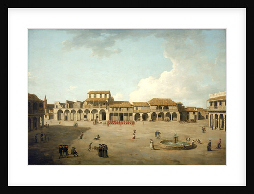 The piazza at Havana by Dominic Serres the Elder