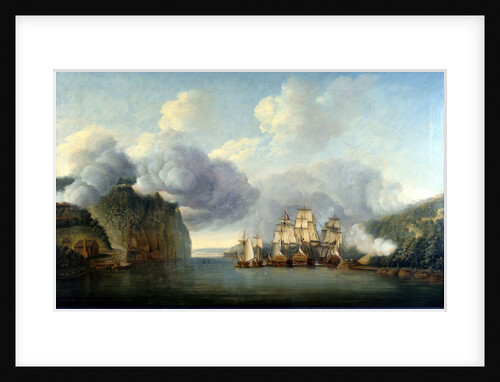 Forcing a passage of the Hudson River, 9 October 1776 by Thomas Mitchell