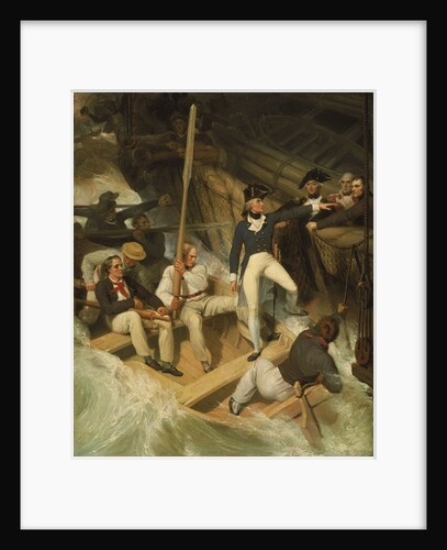 Nelson boarding a captured ship, 20 November 1777 by Richard Westall