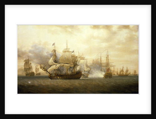 The Battle of Frigate Bay, 26 January 1782 by Nicholas Pocock