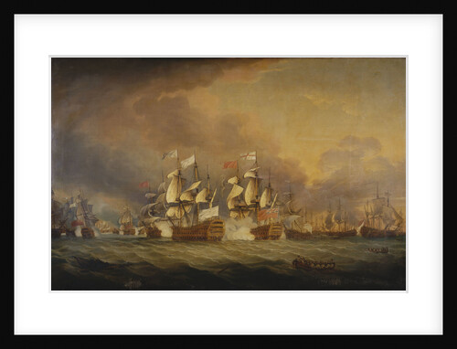 The Battle of the Saints, 12 April 1782 by Thomas Mitchell